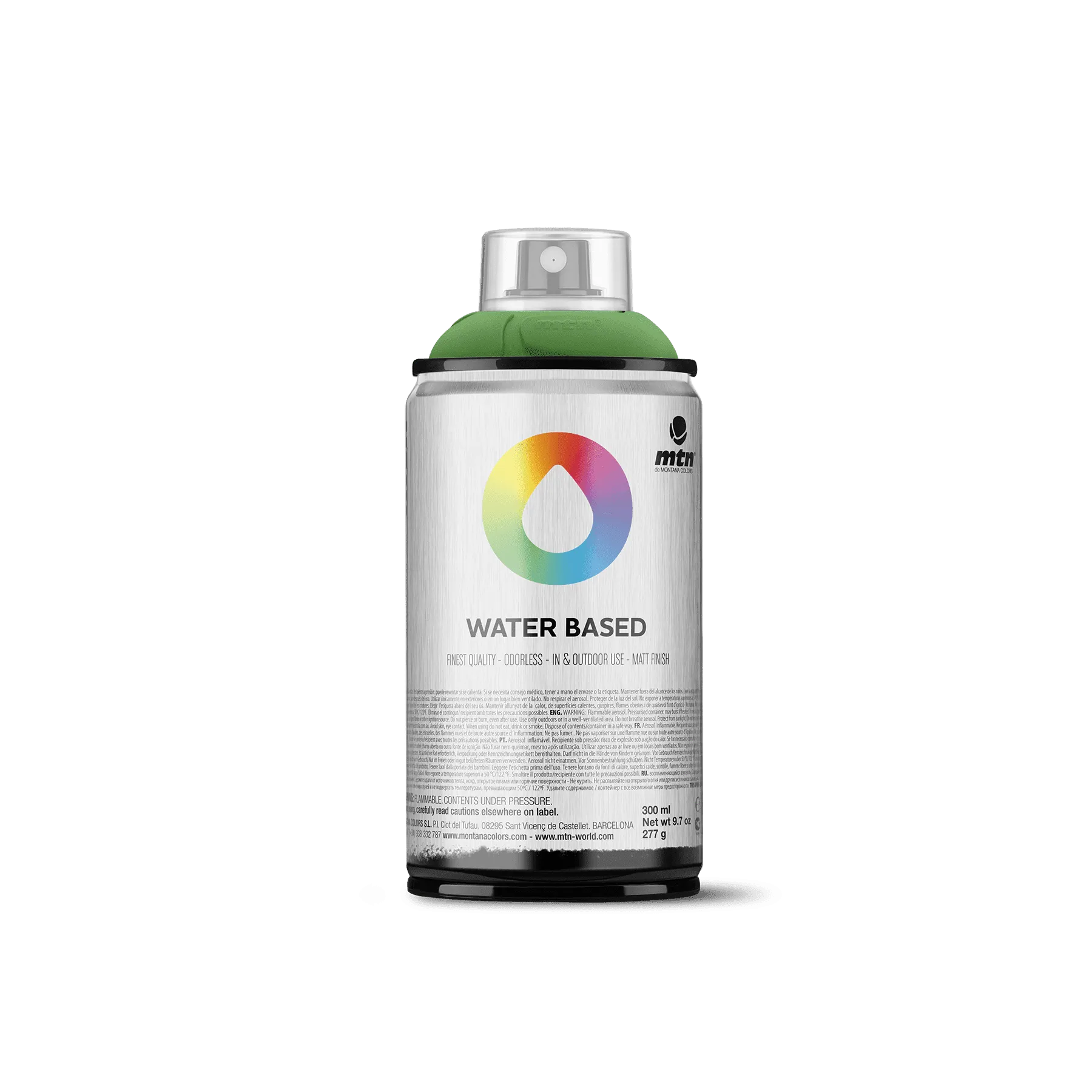 MTN Water Based 300 Spray Paint - <strong>NEW</strong> Brill. Yellow Green Dark (WRV-335)